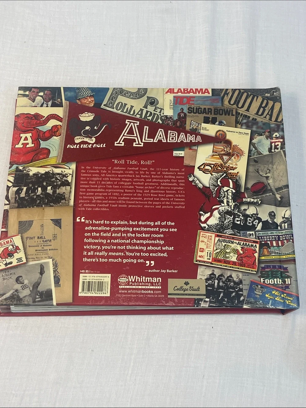 Football Vault - Crimson Hardcover Coffee Table Book